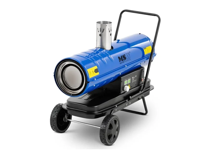 MSW dieselvärmare 20 kW på hjulchassi med display
